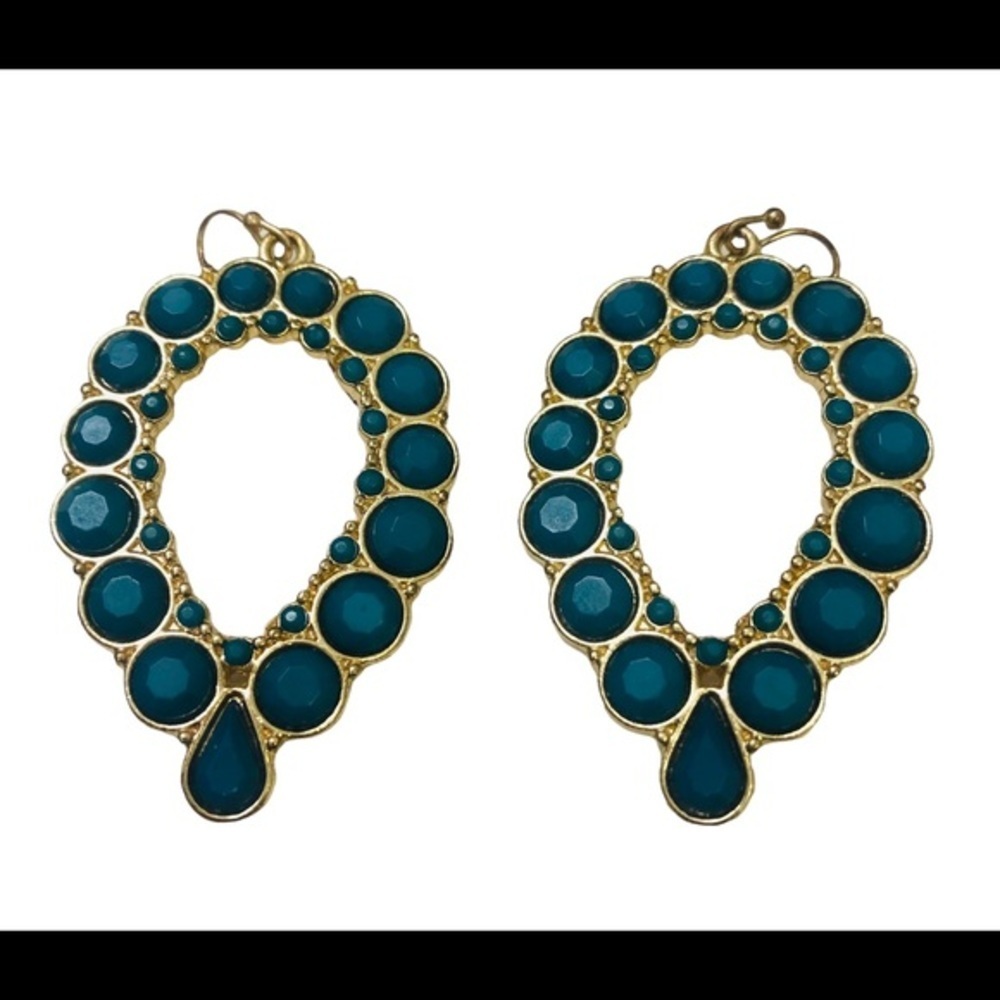 ⚜️Kelly Green Drop Chandelier Earrings Beautiful!